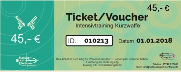 Trainingsticket Kurzwaffe