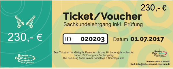 Sachkundelehrgang mit Prüfung 01.03 & 02.03.2025